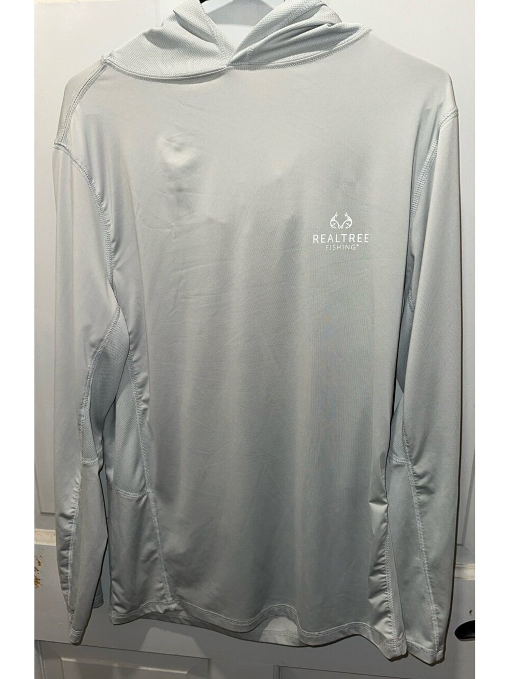 Realtree fishing polyester hoodie tshirt size medium